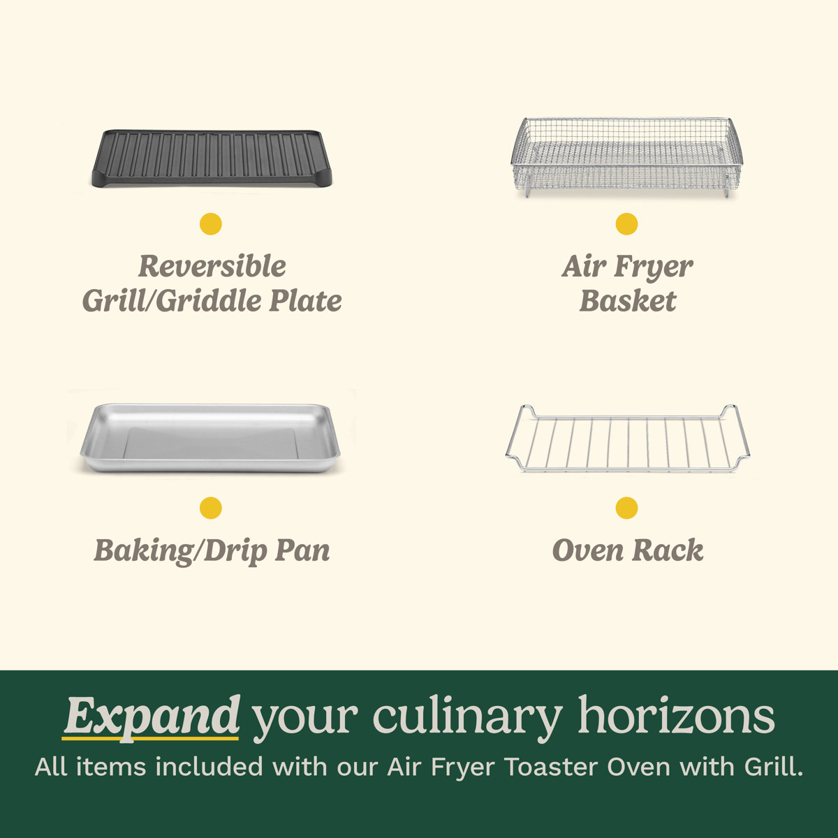 Cuisinart Air Fryer + Convection Toaster Oven, 8-in-1 Oven with Bake, Grill, Broil & Warm Options